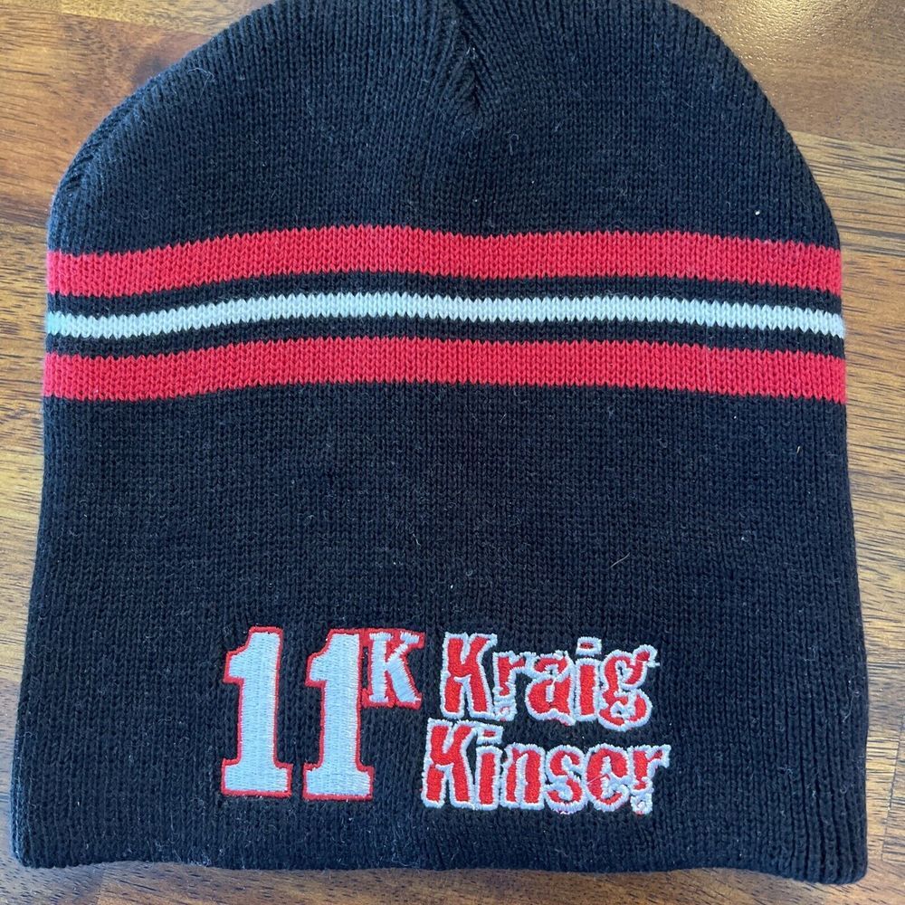 KRAIG KINSER MVT #11K Winter Hat WINGED SPRINT CAR DIRT THROWBACKâ